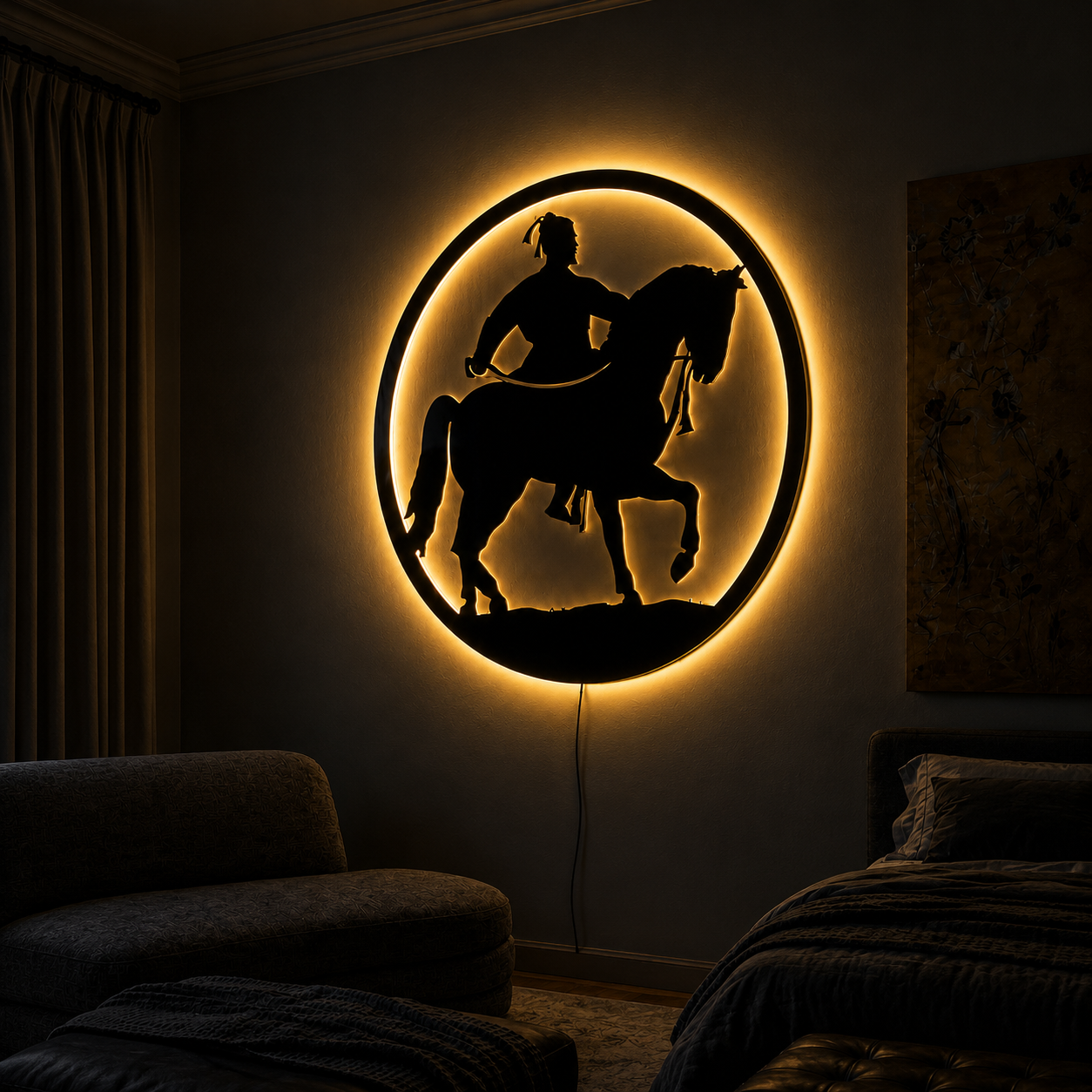 Chhatrapati Shivaji Maharaj Wall Art(Royal Warrior Design)