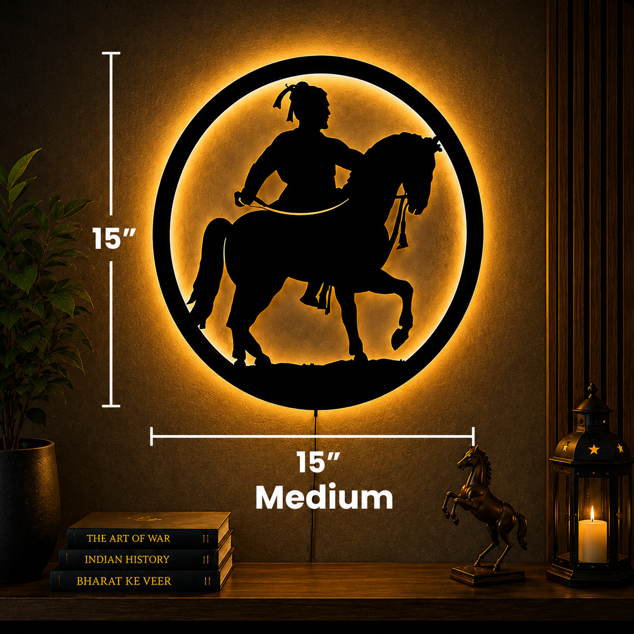 Chhatrapati Shivaji Maharaj Wall Art(Royal Warrior Design)