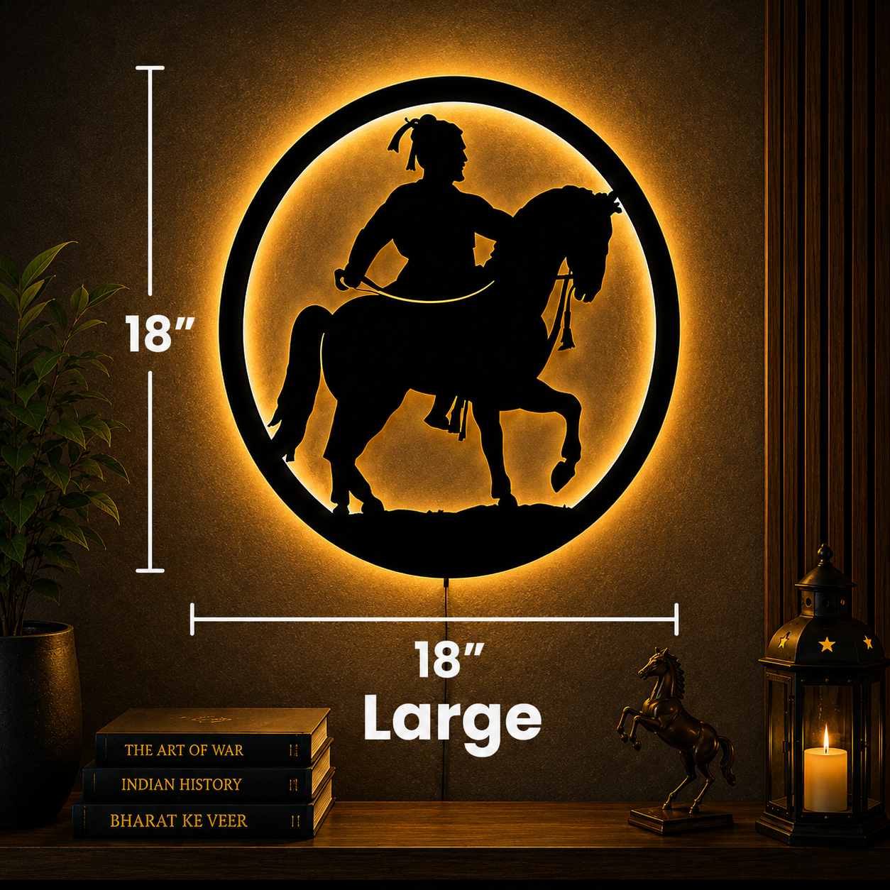 Chhatrapati Shivaji Maharaj Wall Art(Royal Warrior Design)