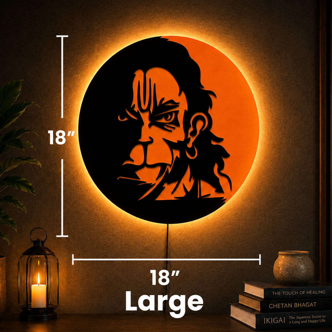 Bajrangbali Dual Tone Wall Art