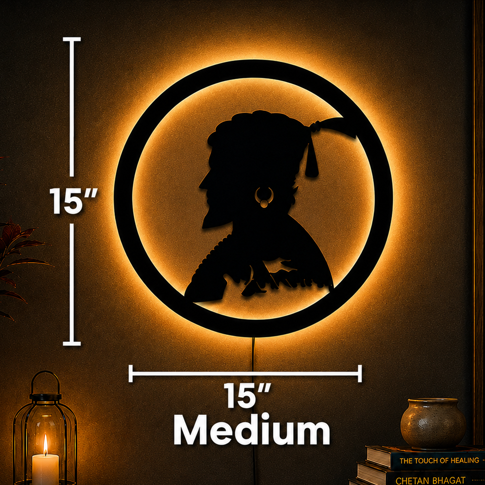Chhatrapati Shivaji Maharaj Wall Art(Portrait Design)