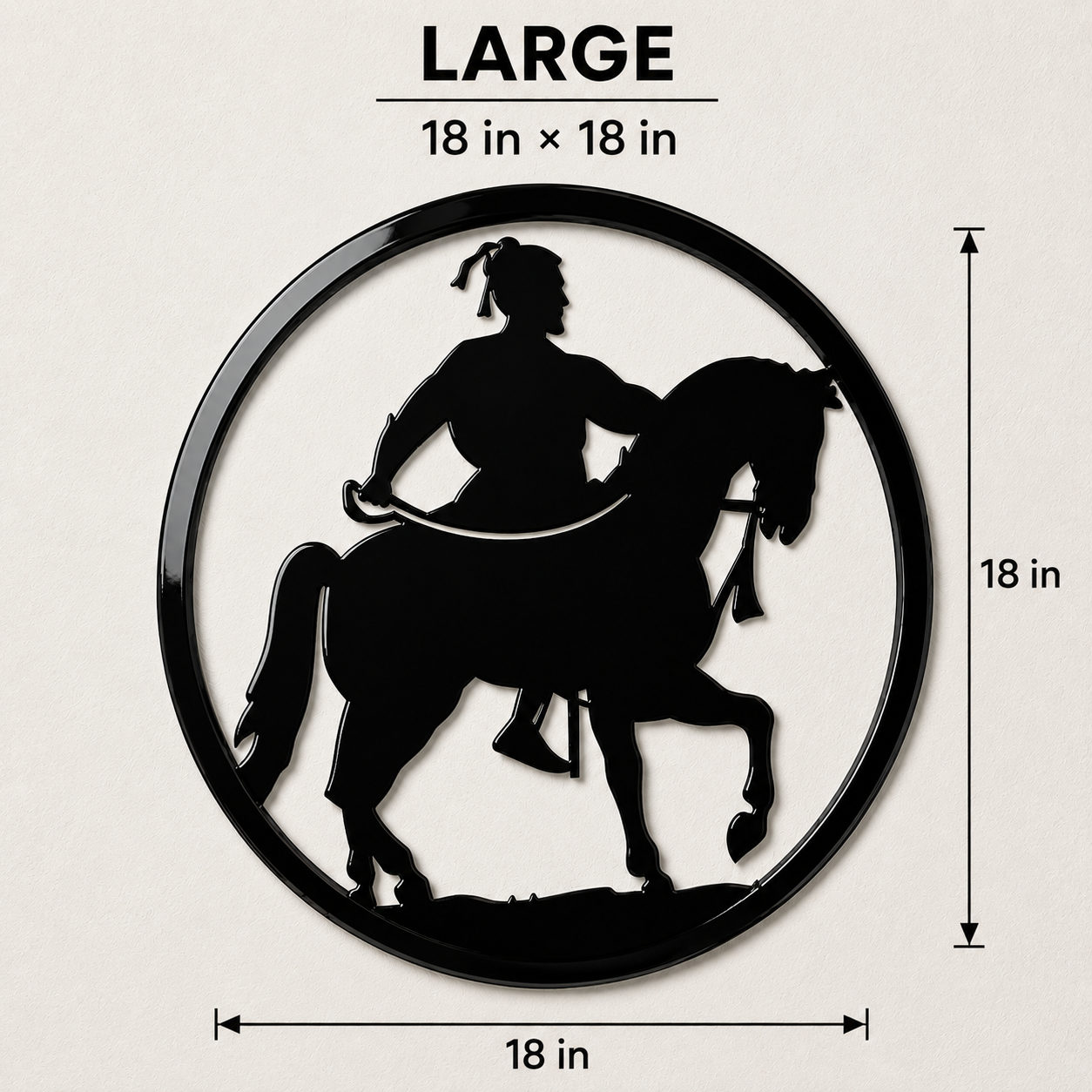 Chhatrapati Shivaji Maharaj Wall Art(Royal Warrior Design)