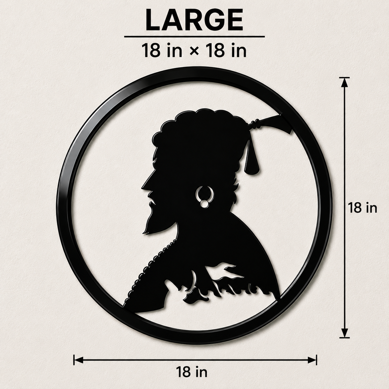 Chhatrapati Shivaji Maharaj Wall Art(Portrait Design)