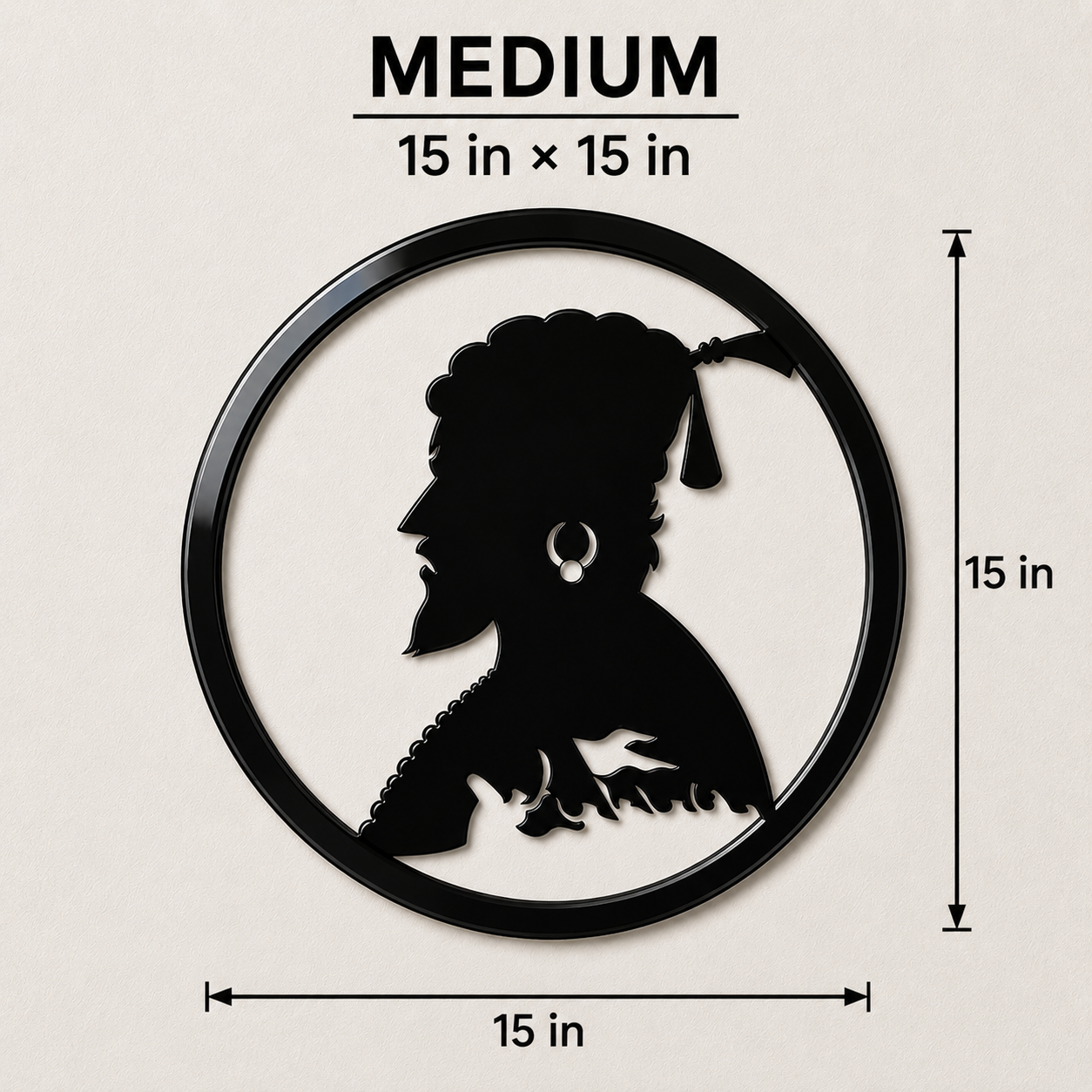 Chhatrapati Shivaji Maharaj Wall Art(Portrait Design)