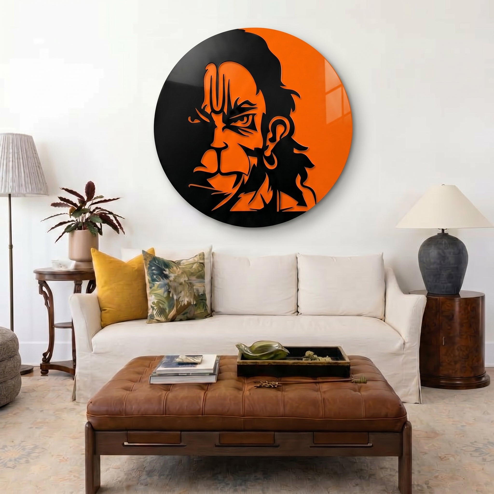 Bajrangbali Dual Tone Wall Art